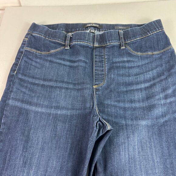 Judy Blue Jeans Women's Plus 38x26* Skinny Pull On High Rise Blue Denim Tag 20W - Picture 3 of 16
